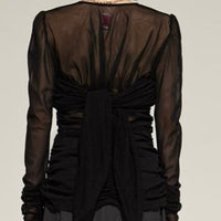 未使用品 【手洗い可】STUDIOS for FETICO 別注 TULLE GATHERD TOP (FREE SIZE)入荷リクエスト受付中