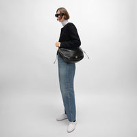 新作/新品 HALFMOON SOFT TRIOMPHE BAG IN SUPPLE SHINY LAMBSKIN black(入荷リクエスト)