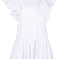 新品 RUFFLE SLEEVE DRESS