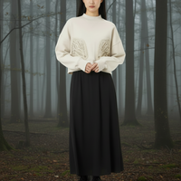 Cording Embroidery Cropped Sweatshirt Ecru(1/S)1着のみ 入荷リクエスト
