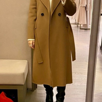 Cashmere x Virgin wool wrap coat M/L (stock request)