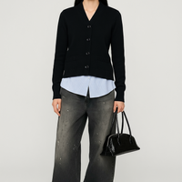 layered cardigan