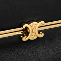 New Small Triomphe Frame in Supple Calfskin Black (Available upon request)