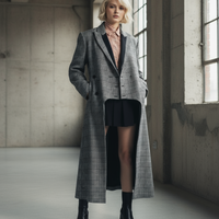 GRAY LONG COAT