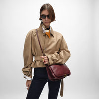 新作/新品 soft Triomphe / in Shiny lambskin Bordeaux brown(入荷リクエスト)