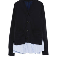 新品 layered cardigan