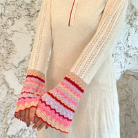 KNIT LONG sleeve DRESS