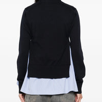 新品 layered cardigan