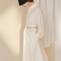 新品 -HARPER- Shirt Dress WHITE