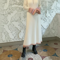 KNIT LONG sleeve DRESS