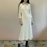 KNIT LONG sleeve DRESS