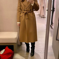 Cashmere x Virgin wool wrap coat M/L (stock request)