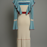 NOSTALGIC KNIT LONG SLEEVE DRESS