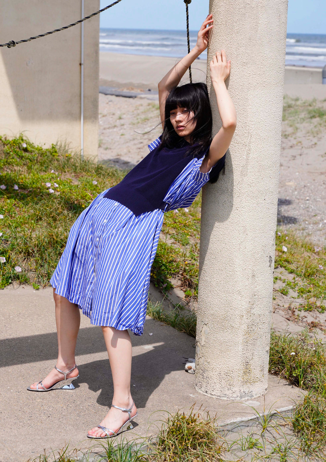 COTTON KNIT DRESS