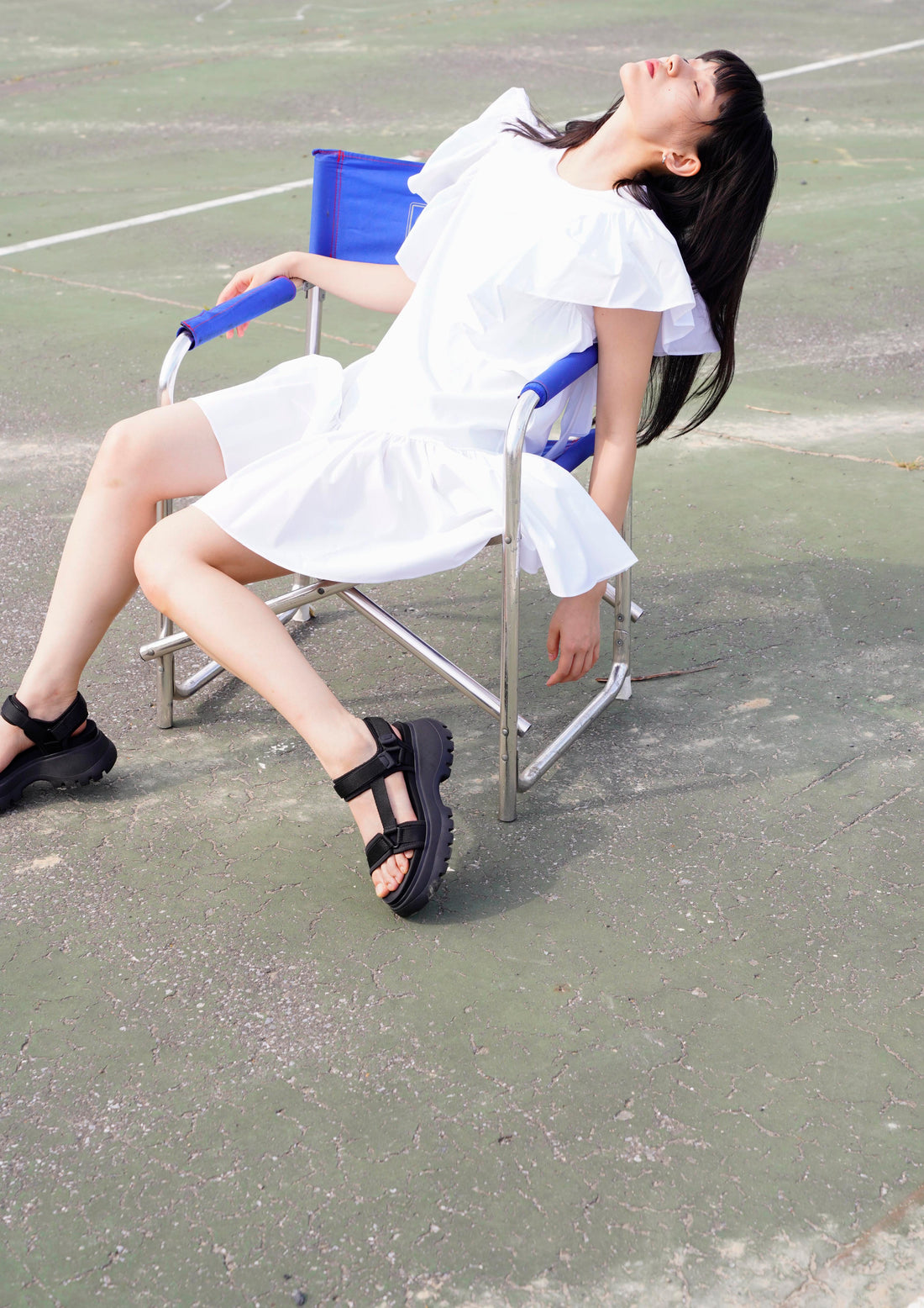 New RUFFLE SLEEVE DRESS