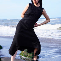 KNIT MIDI DRESS