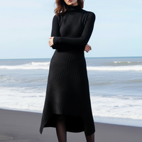 KNIT MIDI DRESS