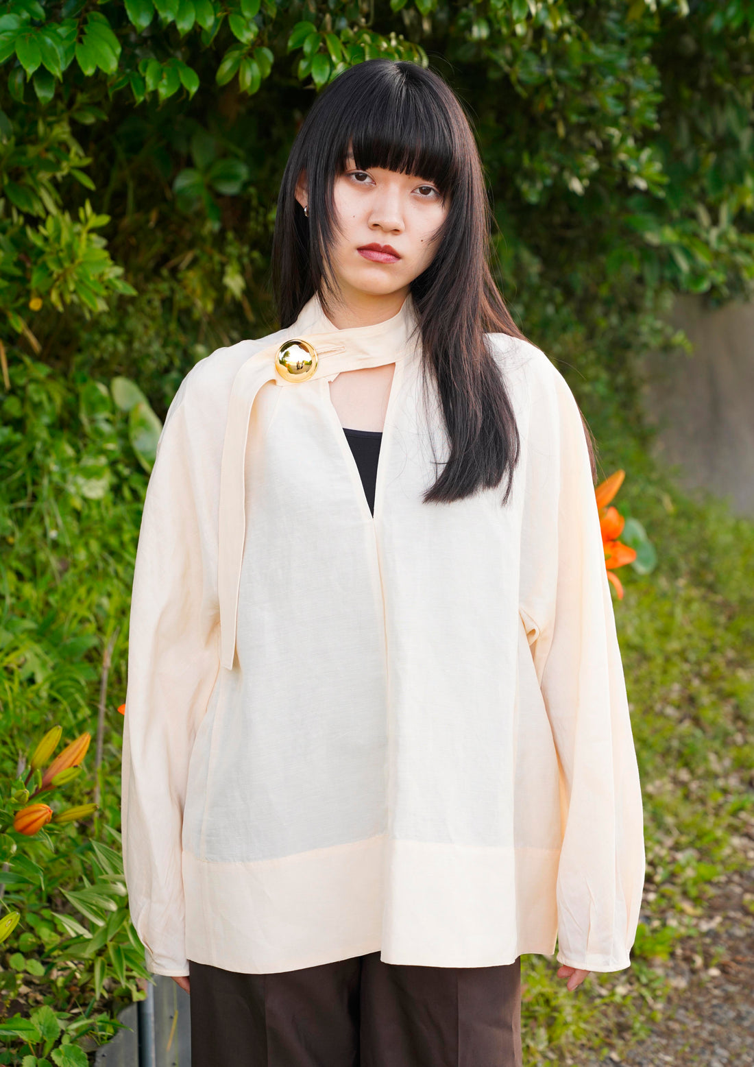 New -HEPBURN- Blouse IVORY