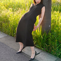 新品 WOOL COCOON DRESS