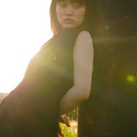 新品 WOOL COCOON DRESS