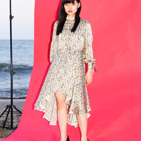 SILK PRINT DRESS