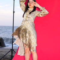 SILK PRINT DRESS