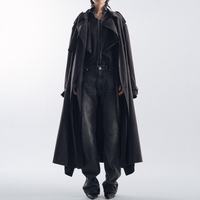 新品 Cape Trench Coat BLACK (S)