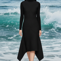KNIT MIDI DRESS(M)