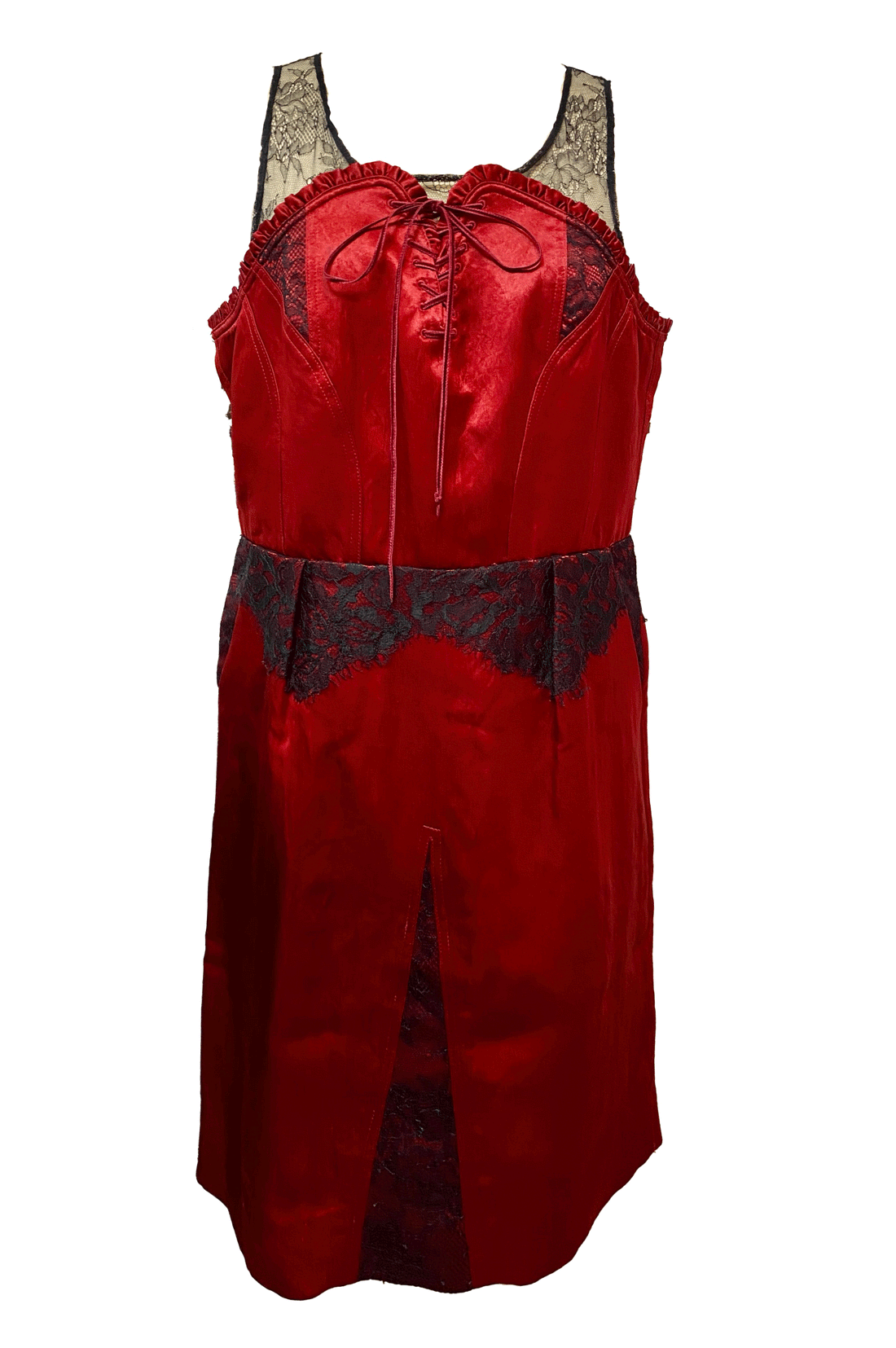 red dress