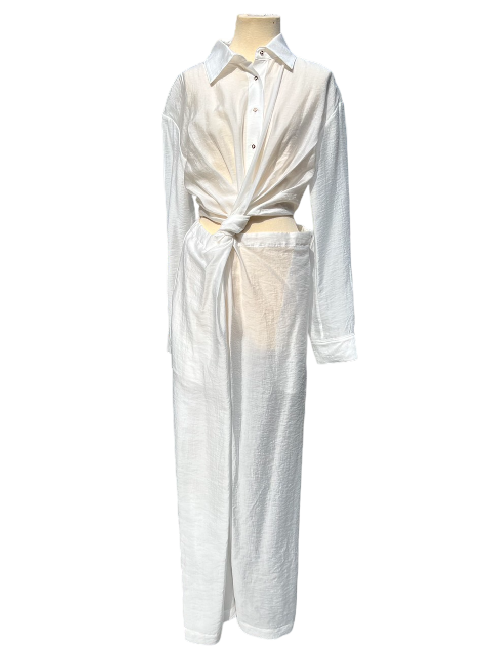 New -HARPER- Shirt Dress WHITE