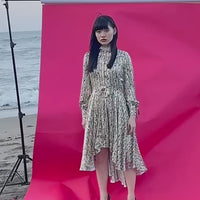 SILK PRINT DRESS