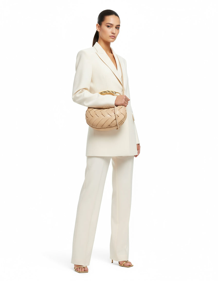 新品leather handbag