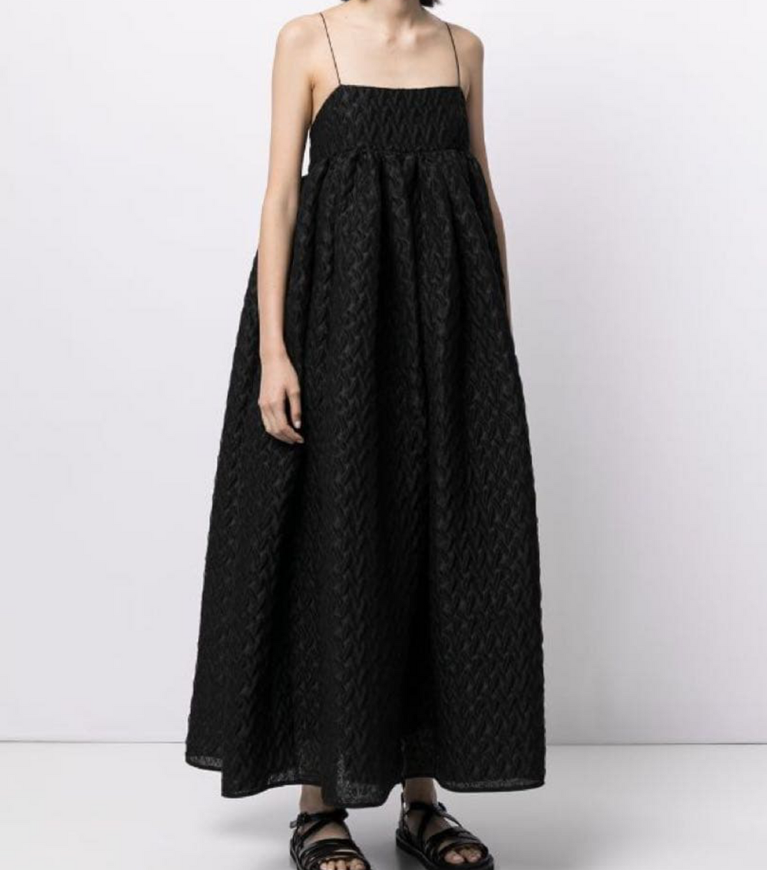 新品 BETH | DRESS LINEN PLISSÉ BLACK(10/M)入荷リクエスト受付中
