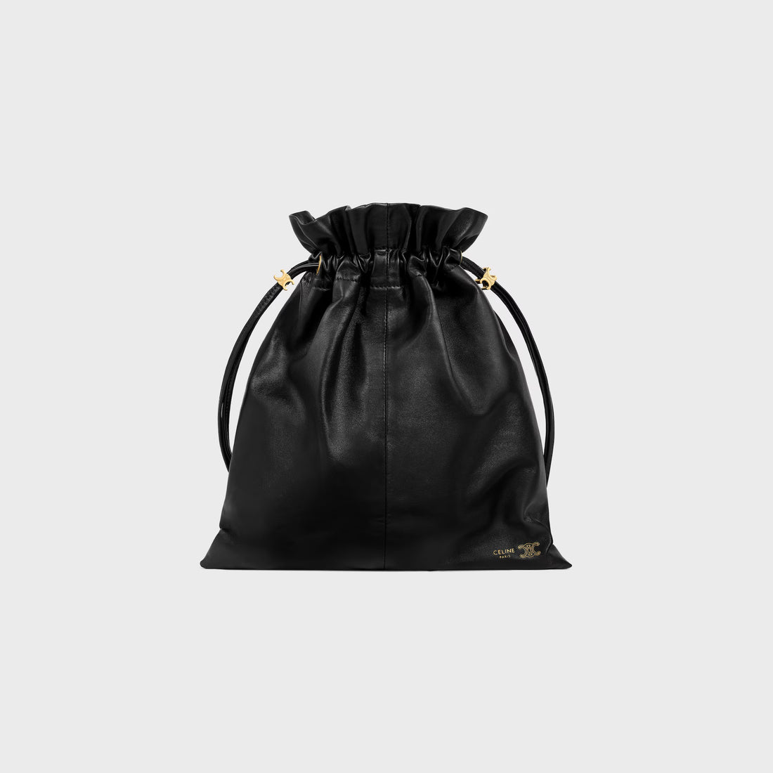 新品/新作 small crystal pouch in lambskin BLACK(入荷リクエスト)
