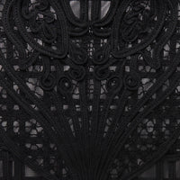 Cording Embroidery Pouch With Leather Strap - black(入荷リクエスト)