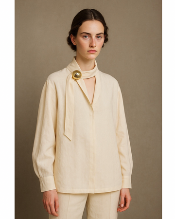 新品 -HEPBURN- Blouse IVORY