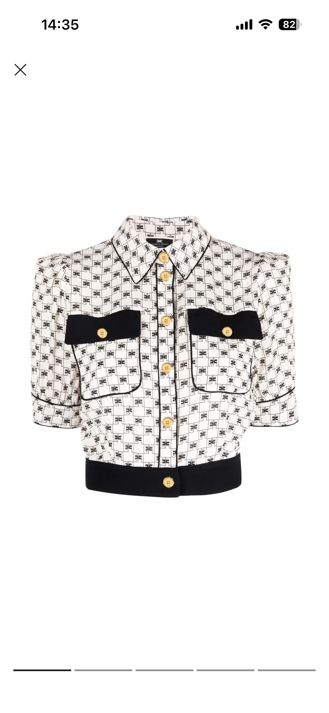logo print cropped shirt