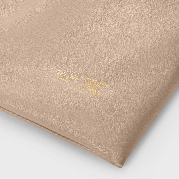 新品/新作 small crystal pouch in lambskin beige(入荷リクエスト)