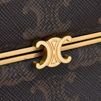 新品 Small Triomphe Frame in Triomphe Canvas and Natural Calfskin (入荷リクエスト)