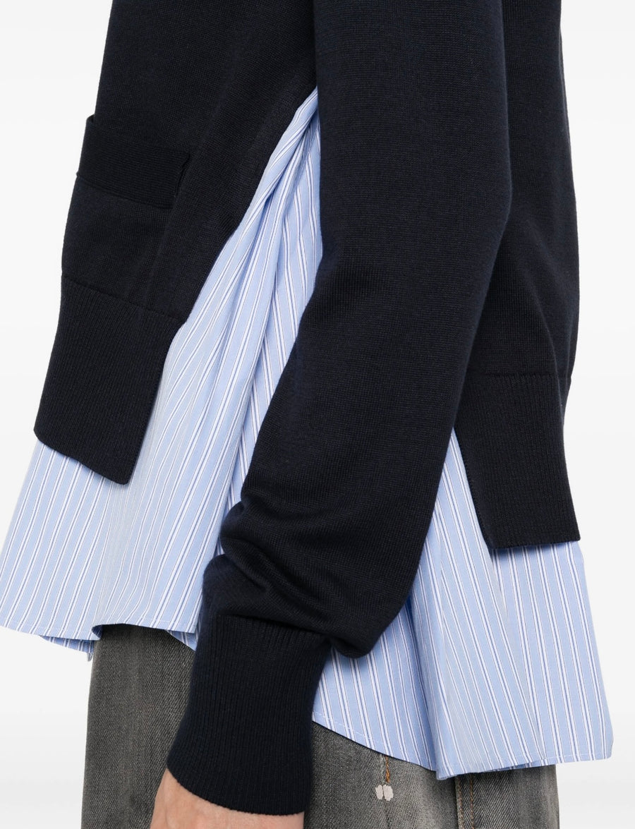 layered cardigan