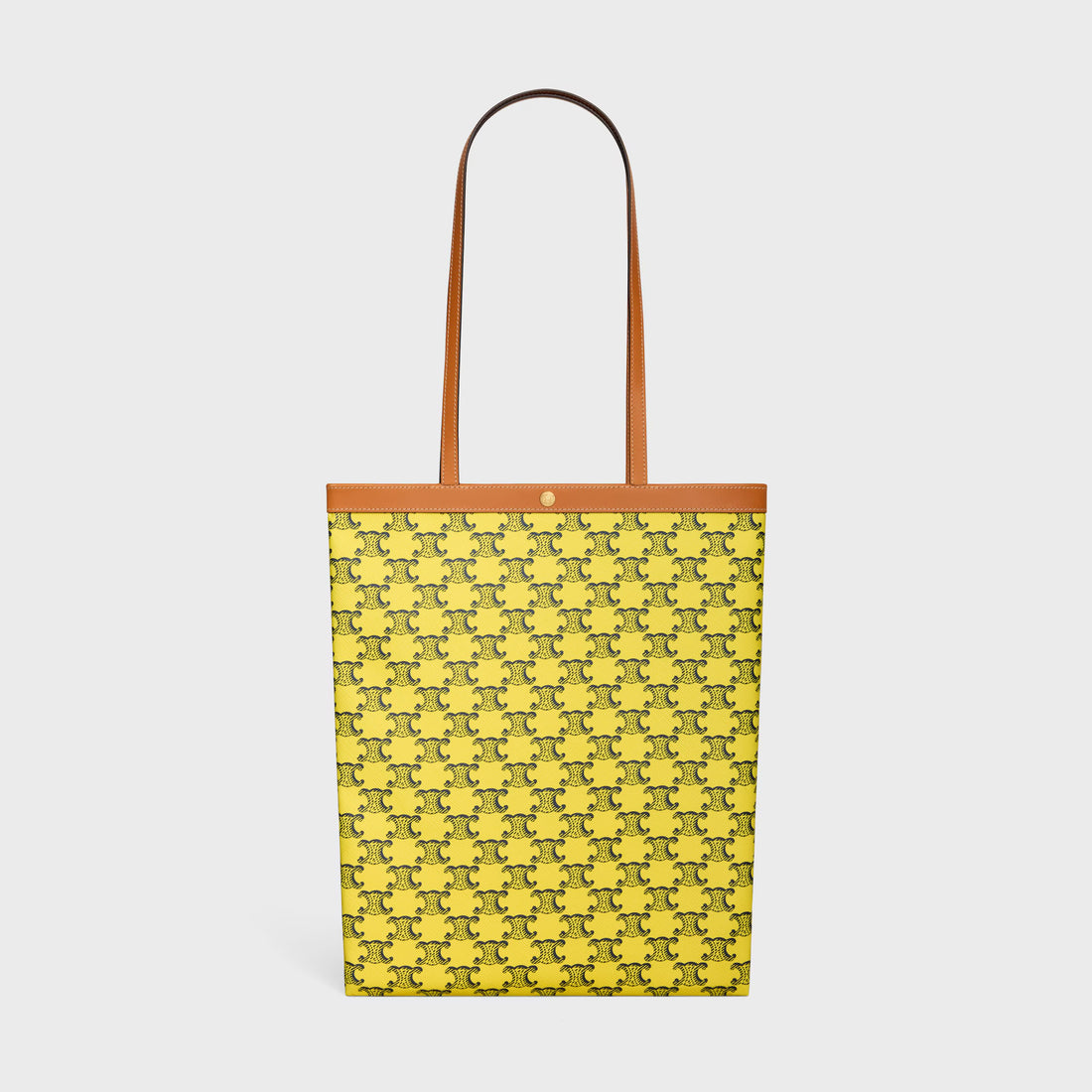 新作/新品 medium  flat shopper / Triomphe canvas yellow(入荷リクエスト)