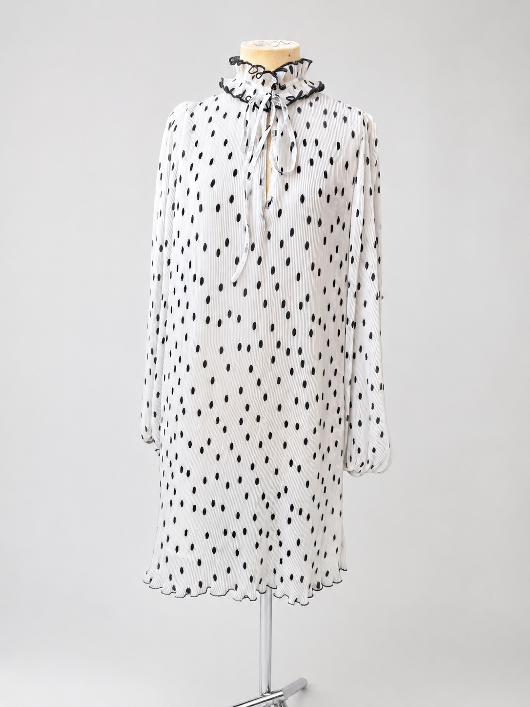 dot flare dress(32／XXS)