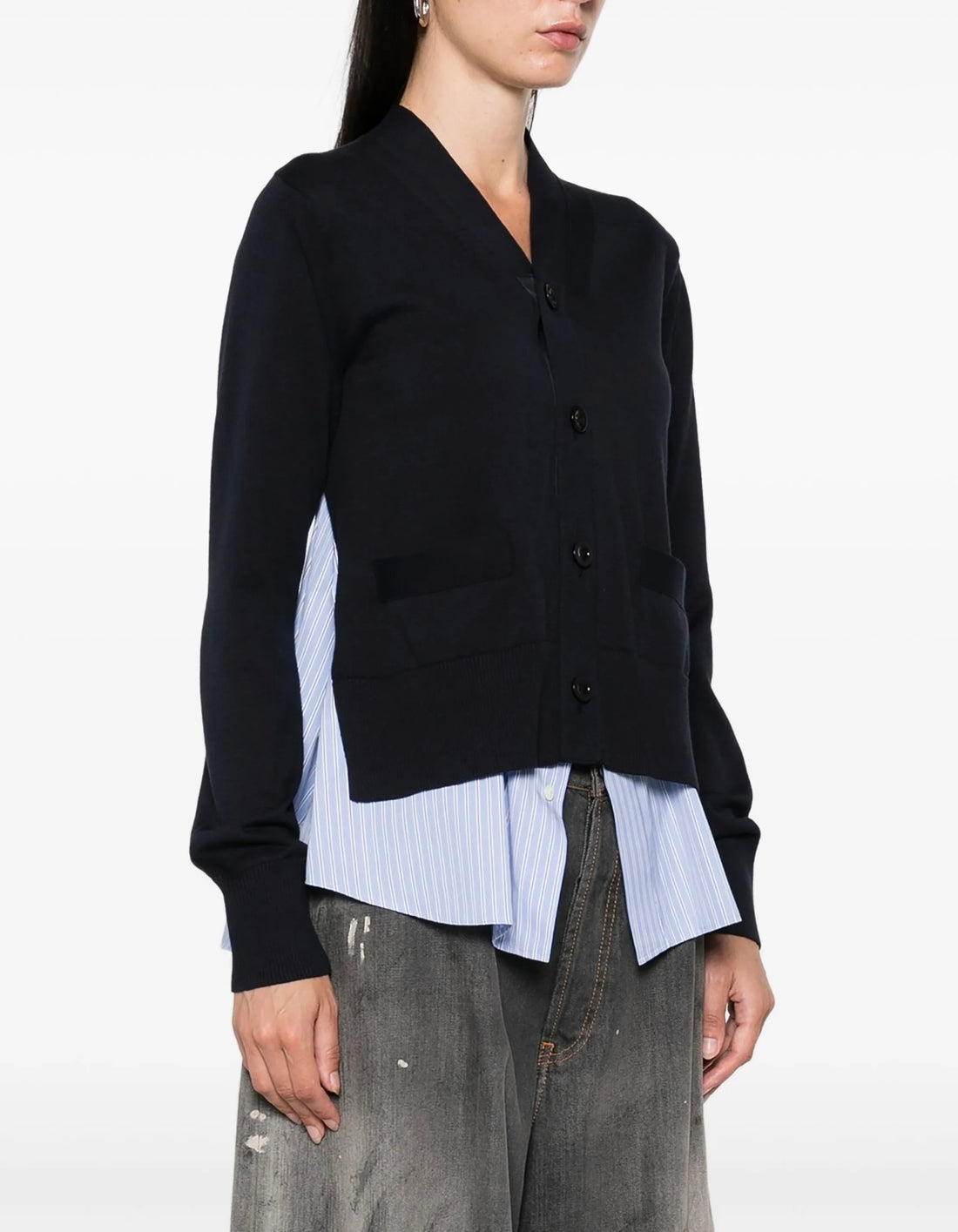layered cardigan