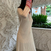 KNIT LONG sleeve DRESS