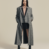 GRAY LONG COAT