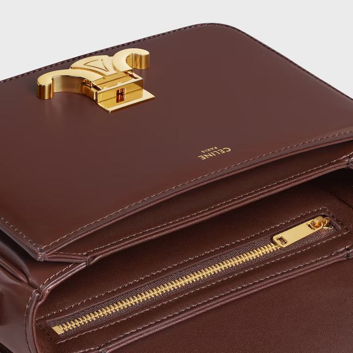 teen triomphe bag / Shiny calfskin dark brown(入荷リクエスト)