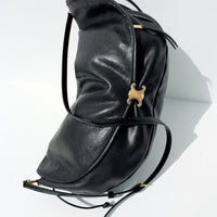 26新作 HALFMOON SOFT TRIOMPHE BAG IN SUPPLE SHINY LAMBSKIN  black(入荷リクエスト)