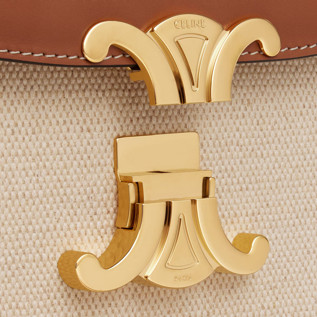 New Classic Triomphe Bag in Textile &amp; Calfskin (Available upon request)