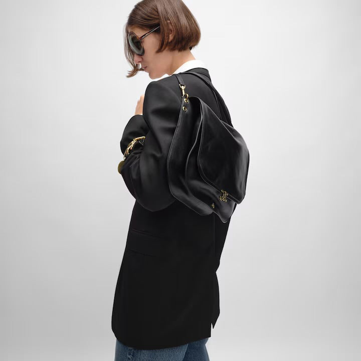 新作/新品 soft Triomphe / in Shiny lambskin black(入荷リクエスト)