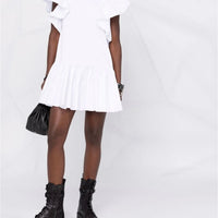 新品 RUFFLE SLEEVE DRESS